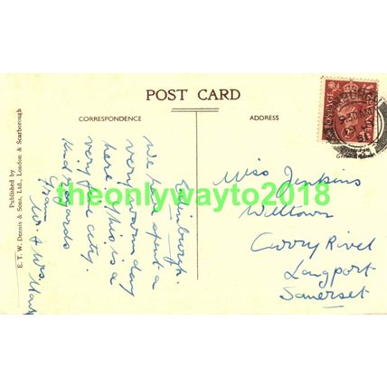 Princes Street, E Scott Monument, Edinburgh, Dennis Postcard, 1951