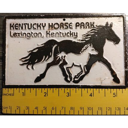 1977 Send-a- metal John Wright Kentucky Horse Park Lexington, Kentucky Postcard