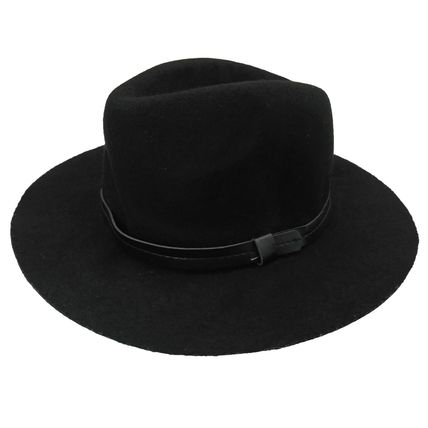 Charlotte Russe Black Felt/Wool Hat - Fedora Style - One Size/Small - FAST SHIP!