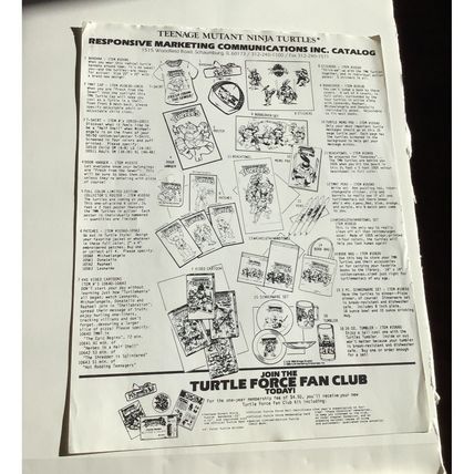 TMNT Teenage Mutant Ninja Turtles Marketing Promo Items 1988/89 RARE Amazing