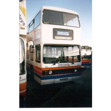 Colour Photograph of Stagecoach Devon Ltd. - NUW 660Y ex. London Transport