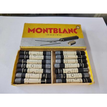 Vintage New Unused Black Lead Pencil Refills Montblanc 1,18 mm x 45 mm