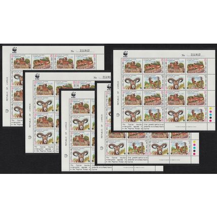 Cyprus WWF Mouflon 5 Sheetlets 1998 MNH SG#941-944 MI#914-917 Sc#920-923