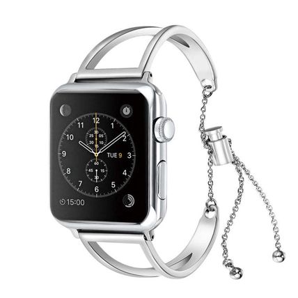 Letter V Shape Bracelet Metal Wrist Watch Band with Stainless Steel Buckle for A