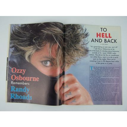 OM Only Music Magazine Issue #8 August 1987 Ozzy Osbourne Cover ~ RARE