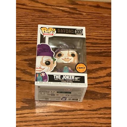 Funko Pop! Heroes: Batman 1989 - The Joker #337 Chase Figure (Box & Protector)