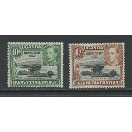 Kenya, Uganda, Tanzania 98-99, 1952 Royal Visit, VF, Mint, VLH (KUT139)