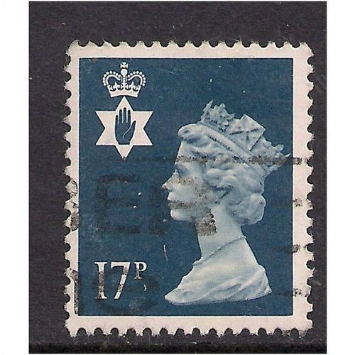 Northern Ireland GB 1990 17p Deep Blue Machin SG NI 44.(K89)