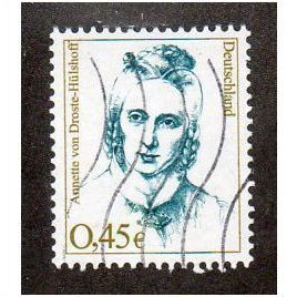 GER 2002 €0.45 'FAMOUS WOMEN-VON DROSTE- HULSHOFF' FINE USED (EBID30-279)