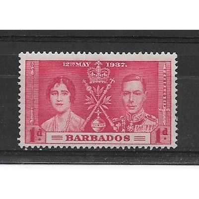 Barbados.SG245 1d Scarlet.Mounted Mint.Nov19