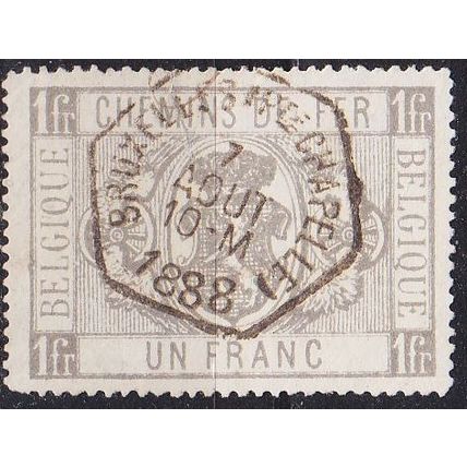 BELGIEN BELGIUM [Eisenbahn] MiNr 0006 ( O/used )