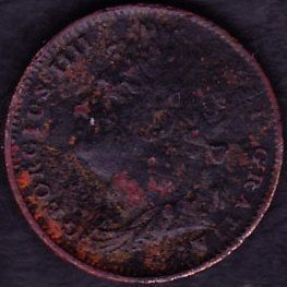 1825 Great Britain 1 Farthing Coin