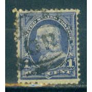 Used 264 1c Benjamin Franklin Just Clears M02996