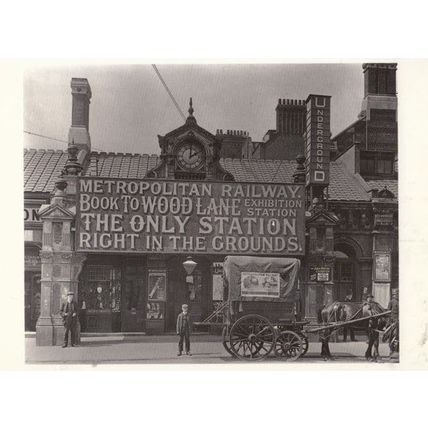 London Train Railway BBC Wood Lane Station Exhibition Finchley Railway Postcard