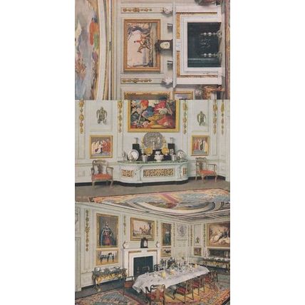 Queens Dollhouse Dolls House London Dining Room Fireplace 3x Tucks Postcard s