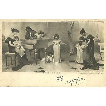 Art LOVE IS BLIND (Maude Goodman) Postcard (Hildesheimer 5085)