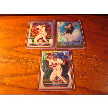 2023 Bowman Chrome, 3-Cards, Mojo, TURNER/MONTGOMERY/YU LEE
