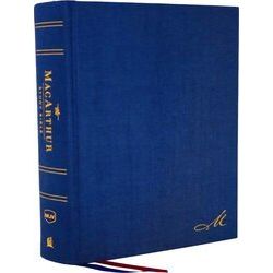 The Nkjv, Mac Arthur Study Bible, 2Nd Edition, Cloth Over Board, Blue, Comfort P