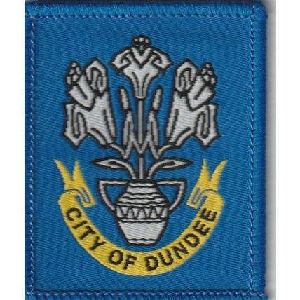 Scout Badge Scotland - City of Dundee - White Back (BZ136)