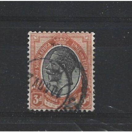 SouthAfrica.SG8 3d Black and Orange-Red.Fine Used.Aug25d