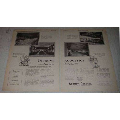 1929 Acousti-Celotex Ad - Central High School, Detroit