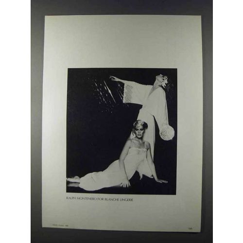 1980 Ralph Montenero for Blanche Lingerie Ad