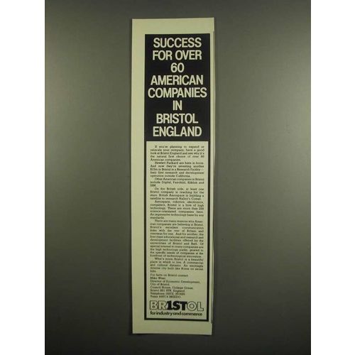 1984 Bristol Economic Development Ad - Success