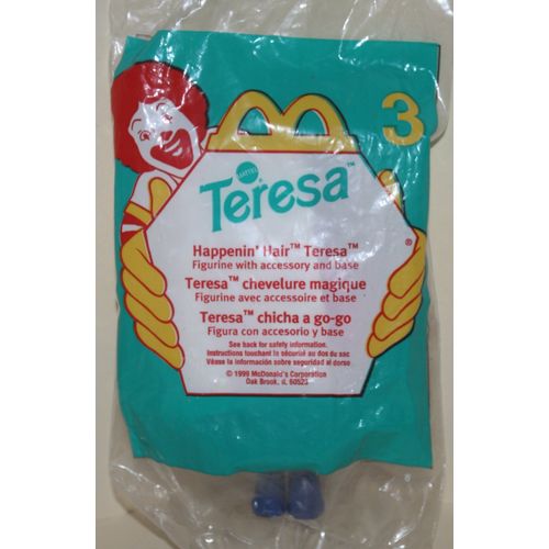 1999 McDonalds Barbie #3 Happenin' Hair Teresa Mint in Package