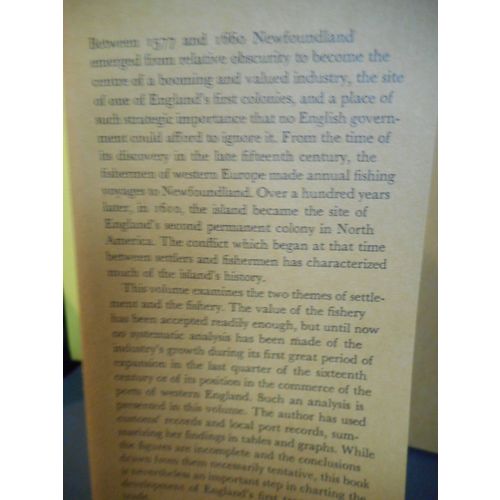 English Enterprise in Newfoundland 1577-1660