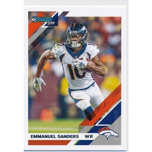 2019 Donruss Football Base 87 Emmanuel Sanders Denver Broncos