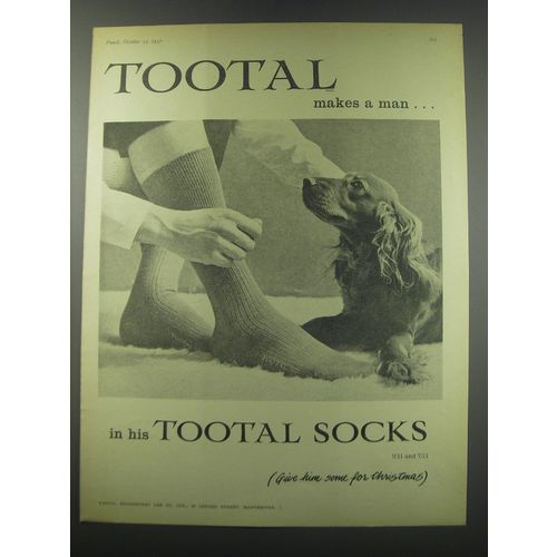 1957 Tootal Socks Ad - Tootal makes a man