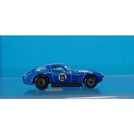 MB-295-1989 MATCHBOX CORVETTE GRAND SPORT #15 BLUE & WHITE EXCELLENT CONDITION