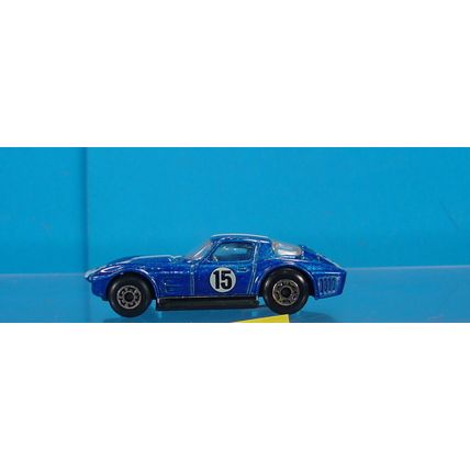 MB-295-1989 MATCHBOX CORVETTE GRAND SPORT #15 BLUE & WHITE EXCELLENT CONDITION