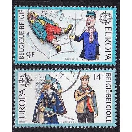 BELGIEN BELGIUM [1981] MiNr 2058-59 ( O/used ) CEPT