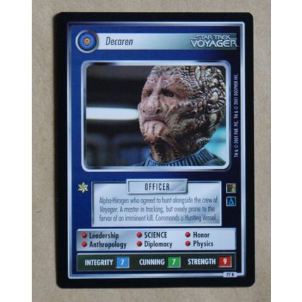 Star Trek CCG: The Borg # 77 Decaren (A) 2001 decipher
