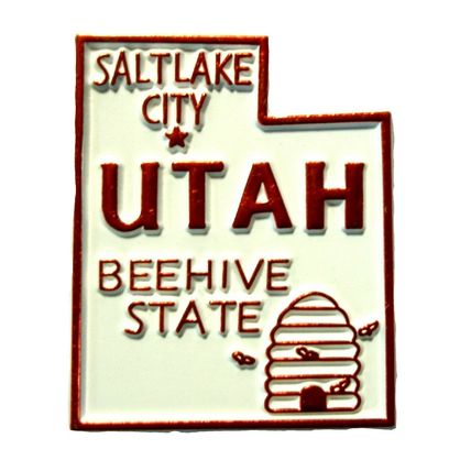 Utah the Beehive State Souvenir Fridge Magnet