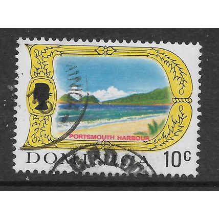 DOMINICA 1972 10c PORTSMOUTH HARBOUR SG 280 FINE USED