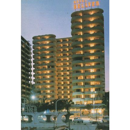 Palma de Mallorca Hotel Bellver Palma Night Dusk Spain Postcard