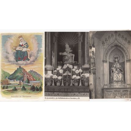 Andenfen An Bornhojen Maria Eich 3x German Antique Religious Postcard s