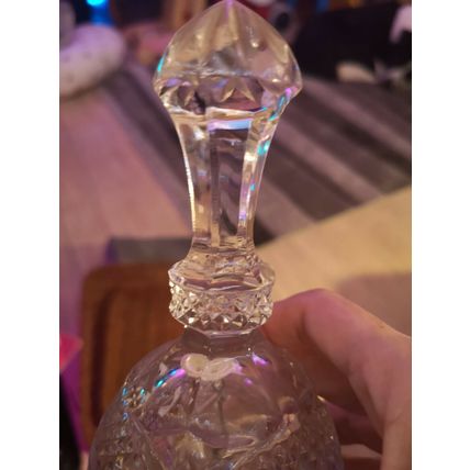 Cut Glass Bell Floral Design