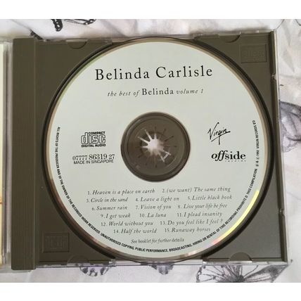 Belinda Carlisle The Best Of Belinda RARE Singapore CD Album