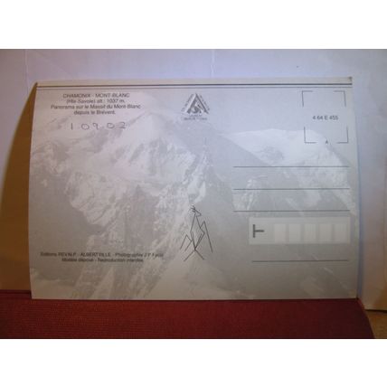 le MONT-BLANC, CHAMONIX, FRANCE unused postcard dated 2002 #