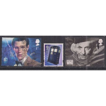 GB 2013 QE2 Set Dr. Who Hartnell Tardis & Smith Self Adhes SG 3448 - 50 ( F1309