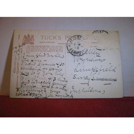 ST. PETER'S BASILICA, ROME, ITALY used antique postcard 1907 pm =