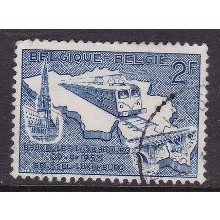 Belgium 1957 Electric Train 2f Fine Used SG 1584 VGC