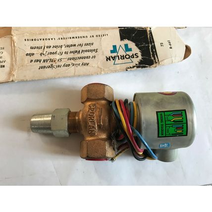 NEW 1/2" FPT SPORLAN 73P SOLENOID VALVE 275 115/230V 400 WK. PR. 12WATTS A-5,SM