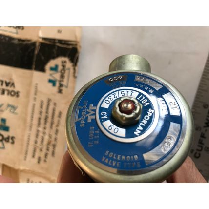 NEW 1/2" FPT SPORLAN 73P SOLENOID VALVE 275 115/230V 400 WK. PR. 12WATTS A-5,SM