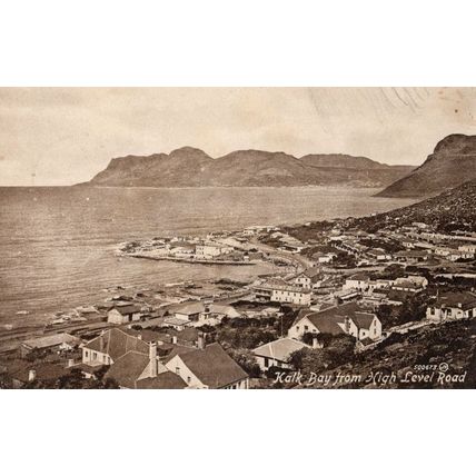 Kalk Bay From High Level Road South Africa WW1 Antique Postcard