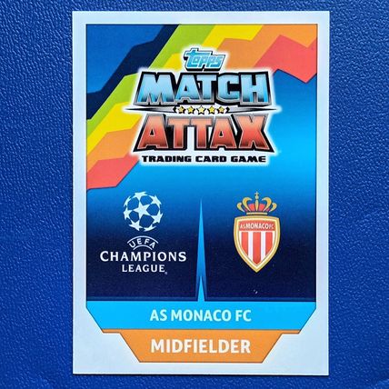 Match Attax UEFA CL 2017/18 17/18 Youri Tielemans #244