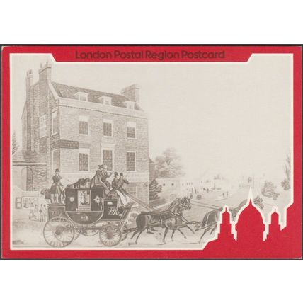 Four Mail Coaching Inns, London, 1984 - London Postal Region Postcards